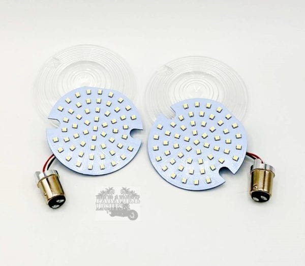 Super Bright Pancake Front 4 Piece Flat Style Blinker Set