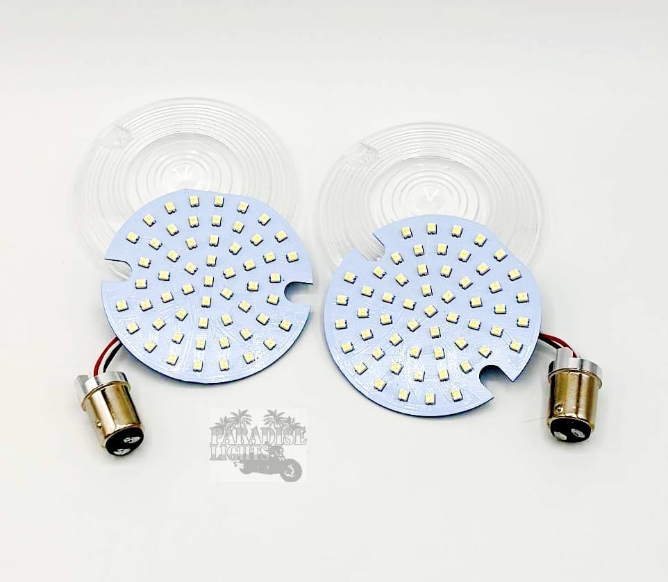 Featured image for “Super Bright Pancake Front 4 Piece Flat Style Blinker Set”