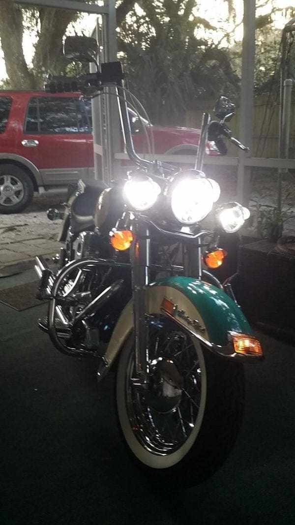 1993-2006 6 Piece Harley Fl LED Passing Light Conversion Kit - Image 9