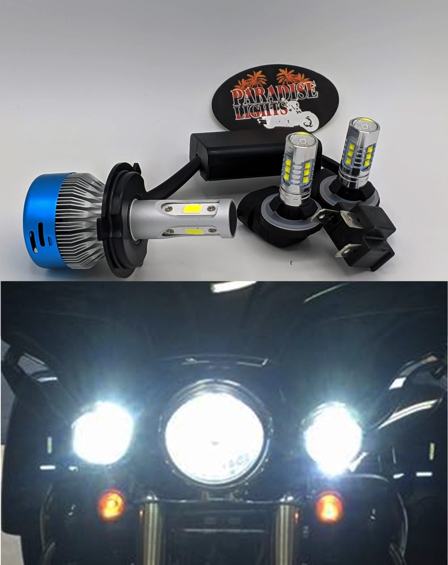 Featured image for “2006 & Newer 6200 LM Electra, Road King(up to 2013), Heritage, Deluxe, 3 LED Set”