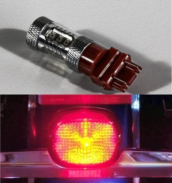 Harley Rear Fender Brake Super Bright Replacement 3157 Red Led 150W 2150Lm