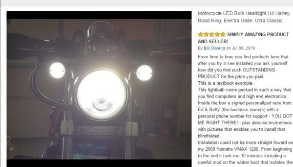 1982 - 2004 Harley 4000 Lumen H4 Led & Hd Lens Conversion Kit (5 3/4" or 7") - Image 9