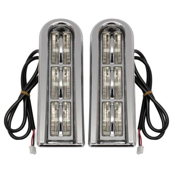 Harley Davidson '14-'21 LED Saddlebag Filler Inserts (Run/Brake) | Chrome