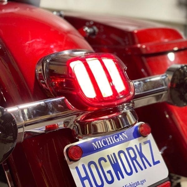 HOGWORKZ® BLACK Ignitez LED Taillight w/ Plate Light - Image 3