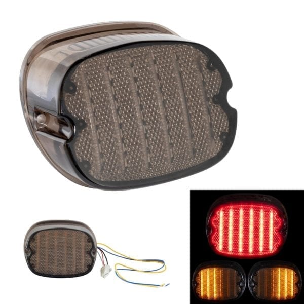 HOGWORKZ® Low Pro LED Taillight & Signals w/ Plate Light Smoked Lens
