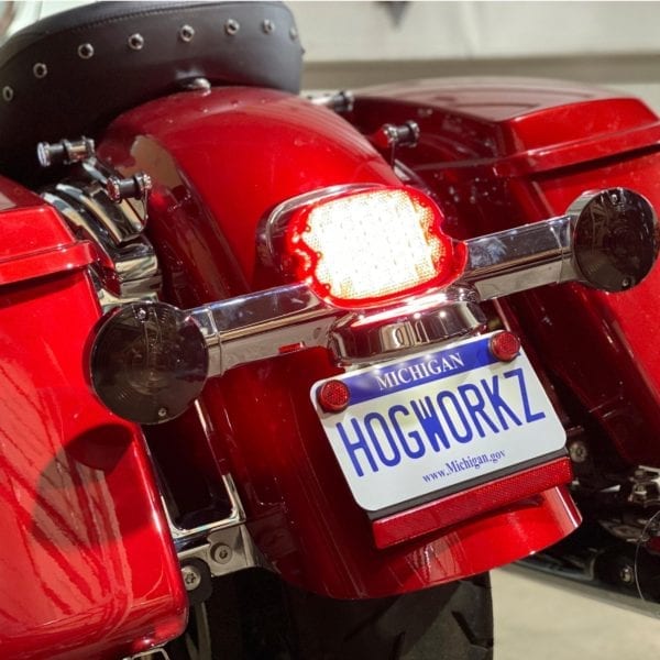 HOGWORKZ® Low Pro LED Taillight & Signals w/ Plate Light Smoked Lens - Image 2