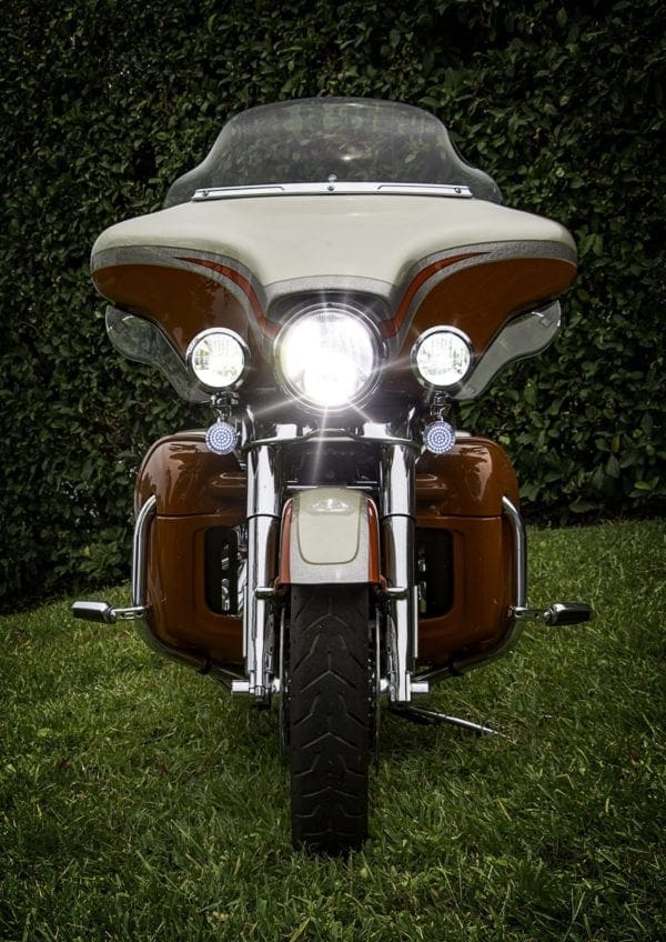 3 Way Sealed Beam 1990-2005 8 Piece Harley FL LED Conversion Kit - Image 2