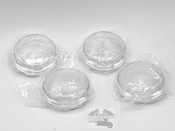 4 Clear Harley-Davidson Bullet Style Turn Signal Lenses