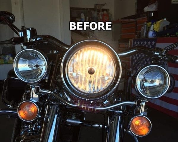 1982 - 2004 Harley 4000 Lumen H4 Led & Hd Lens Conversion Kit (5 3/4" or 7") - Image 4