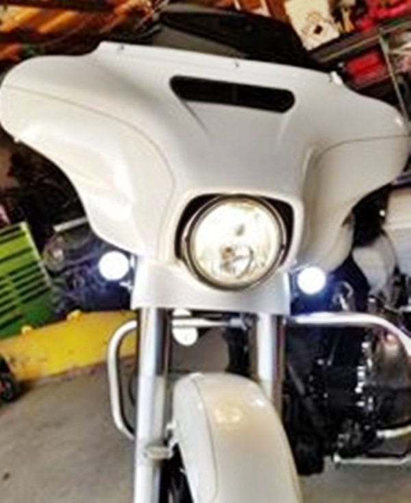 1157 White / Amber Super Bright Bullet Front Blinkers For Harley w/Clear Lens set - Image 2