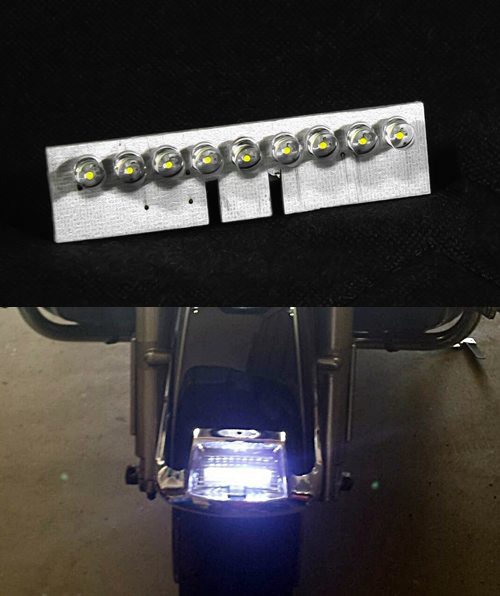 Featured image for “White Fender Tip LED 1995 - 2013 Electra Glide Ultra Heritage”