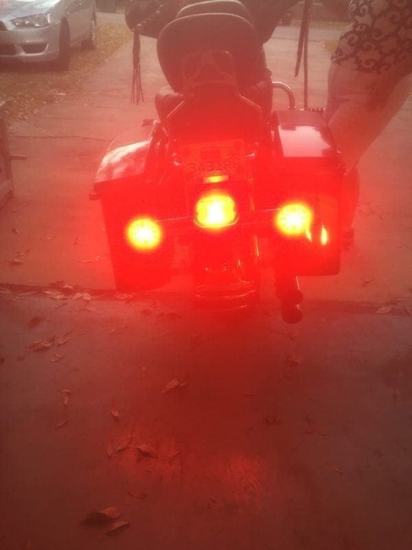 2 Flat Style Rear LED Road King Electra Ultra Glides Heritage Softail - Image 2